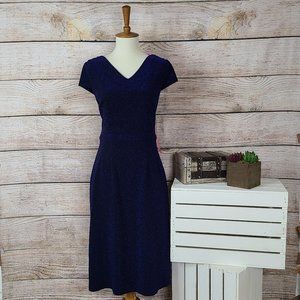 NWT Betsey Johnson Shimmer Blue Sheath Dress 10
